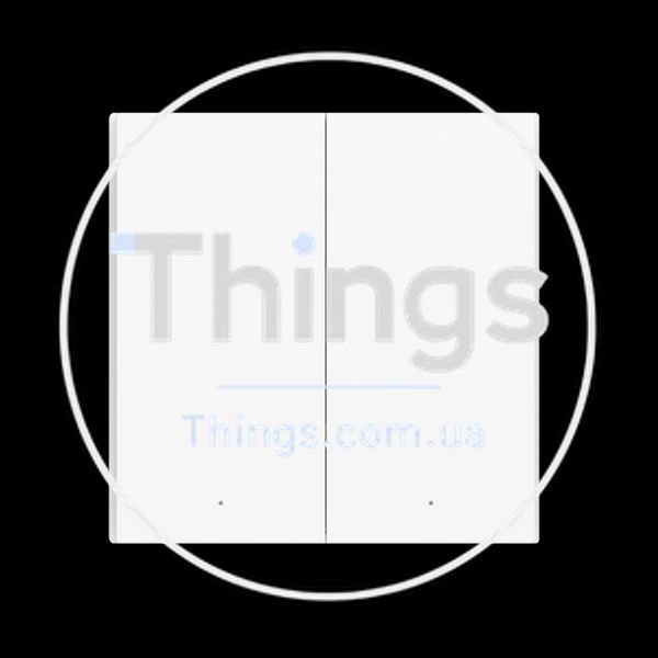 Выключатель беспроводной двухклавишный | Aqara Wireless Remote Switch H1 (Double Rocker) K1-000499 фото
