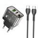 Home Charger 20W 1U 1C PD QC3.0 C to C Cable (1m) Hoco N34 Dazzling &mdash; Transparent Black К2-000077493 фото 3
