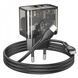 Home Charger 20W 1U 1C PD QC3.0 C to C Cable (1m) Hoco N34 Dazzling — Transparent Black