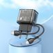 Home Charger 20W 1U 1C PD QC3.0 C to C Cable (1m) Hoco N34 Dazzling &mdash; Transparent Black К2-000077493 фото 8