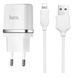 Home Charger 2.4A 2U Lightning Cable (1m) Hoco C12 Black &mdash; White К2-000056800 фото 1