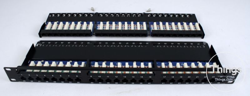 Патч-панель 19" 48xRJ-45 UTP, кат. 6, 1U, dual type, EPNew CM-370 фото