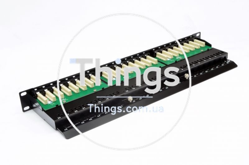 Патч-панель 19" 48xRJ-45 UTP, кат. 6, 1U, dual type, EPNew CM-370 фото