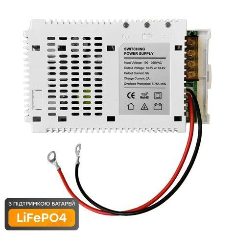 Плата ДБЖ Trinix PSU-1205LED(BOARD) LiFePO4 з кріпленням на DIN-рейку K3-41-00059 фото