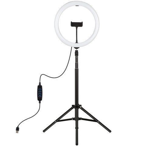 Кільцева USB LED лампа Puluz PKT3061B 11.8"+ штатив 1.65 м РР-PKT3061B фото