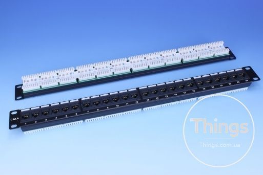 Патч-панель 19" 24xRJ-45 UTP, кат. 6, dual type, EPNew CM-369 фото