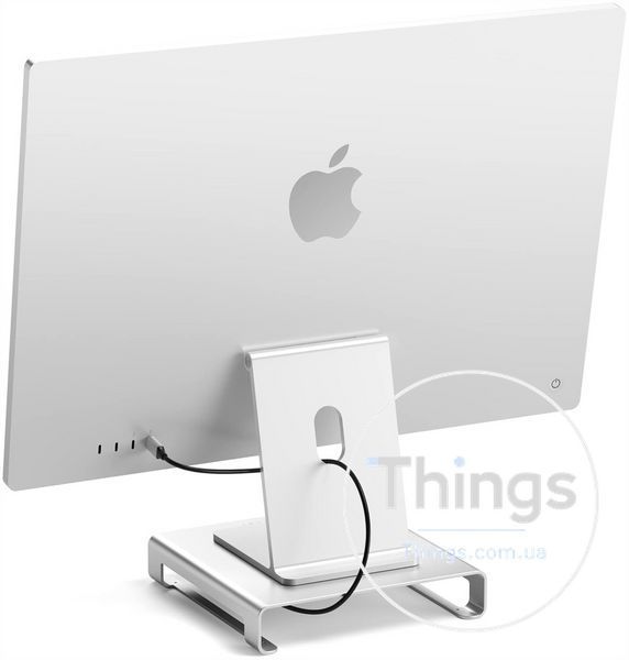 Підставка-хаб, док-станція Satechi Type-C Aluminum Monitor Stand Hub для iMac та Apple Studio Display. Уцінка K1-000755 фото