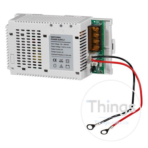 Плата ДБЖ Trinix PSU-1205LED(BOARD) LiFePO4 з кріпленням на DIN-рейку K3-41-00059 фото