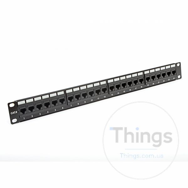 Патч-панель 19" 24xRJ-45 UTP, кат. 6, dual type, EPNew CM-369 фото