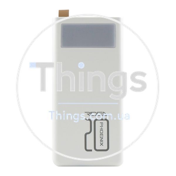 Універсальна Мобільна Батарея Power Bank Ridea RP-D20L Phoenix20 10W digital display + lamp 20000 mAh Од1-00038406 фото
