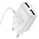Home Charger | 2.4A | 2U | Lightning Cord (1m) &mdash; Hoco C82A &mdash; White К2-000069749 фото 5