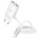 Home Charger | 2.4A | 2U | Lightning Cord (1m) &mdash; Hoco C82A &mdash; White К2-000069749 фото 4