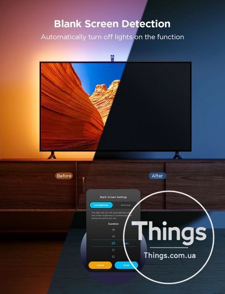 Підсвітка для телевізора Govee TV Backlight 3 Lite H6097 з камерою Wi-Fi адаптивне підсвічування 40-50 дюймів K1-000506 фото
