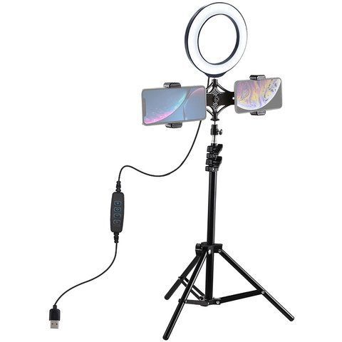 Кільцева USB LED лампа Puluz PKT3036 6.2 "+ штатив 1.1 м РР-PKT3036 фото
