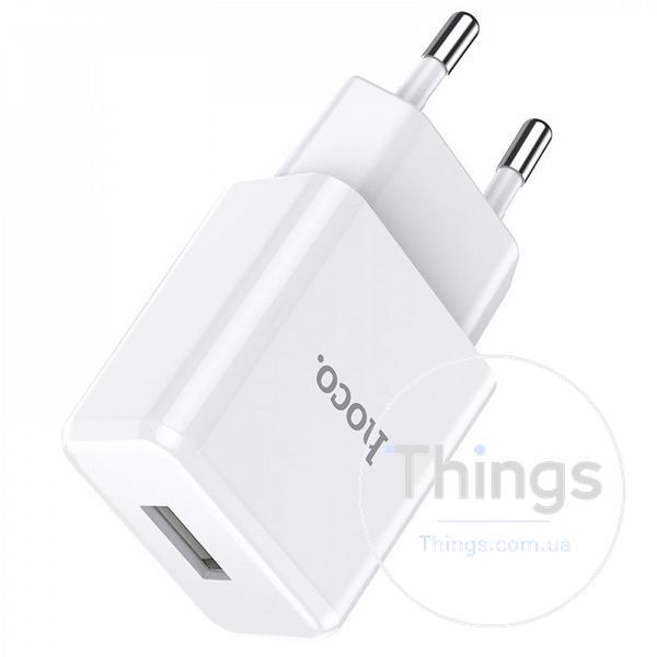 Home Charger 2.1A 1U Micro Cable (1m) Hoco N9 &mdash; White К2-000071402 фото