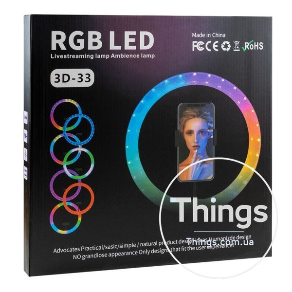 Лампа RGB Crystal 3D-33 33cm Од1-00047442 фото