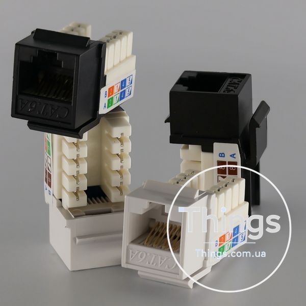 Модуль KeyStone RJ45 UTP, кат. 5e, 6, 6a, 110, Slim, W - 16.6 мм CM-10437 фото