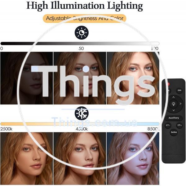 Светодиодный прожектор LED P60S двухцветная, 2500K-8500K, CRI 95, с ручкой, для освещения видеосъемки и влогов К2-000079478 фото