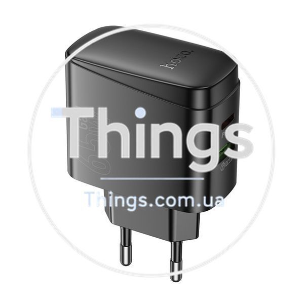 Мережевий Зарядний Пристрій Hoco CS63A 1USB/1USB-C PD65W/QC GAN Од1-00045170 фото