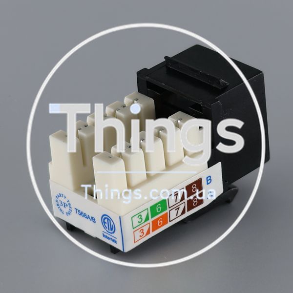 Модуль KeyStone RJ45 UTP, кат. 5e, 6, 6a, 110, Slim, W - 16.6 мм CM-10437 фото