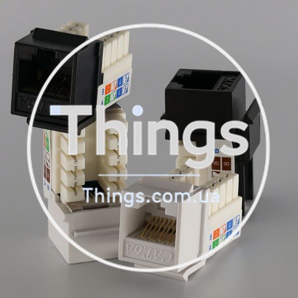 Модуль KeyStone RJ45 UTP, кат. 5e, 6, 6a, 110, Slim, W - 16.6 мм CM-10437 фото