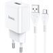 Home Charger 2.1A 1U Micro Cable (1m) Hoco N9 &mdash; White К2-000071402 фото 1