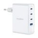 Мережевий зарядний пристрій Choetech PD9002 PD100W GAN USB-A+3xUSB-C White K3-43-00172 фото 1