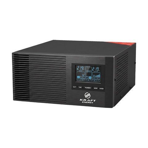 Інвертор Kraft KRF-AVR600VA/500W-12V з правильною синусоїдою під зовнішній акумулятор K3-42-00094 фото