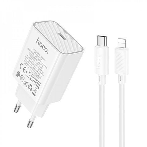 Home Charger 20W PD3.0 C to Lightning Cable (1m) Hoco C143A К2-000081233 фото
