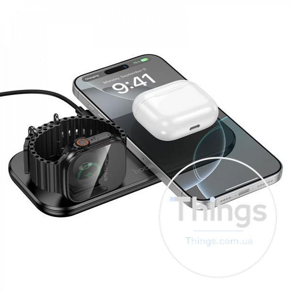 Magnetic Wireless Charger 3 in 1 &mdash; Hoco CW65 &mdash; White K2-000083104 фото