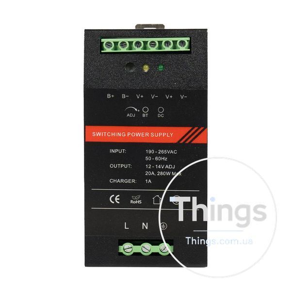 Джерело безперебійного живлення Kraft PSU-1220DIN з кріпленням на DIN-рейку K3-43-00110 фото