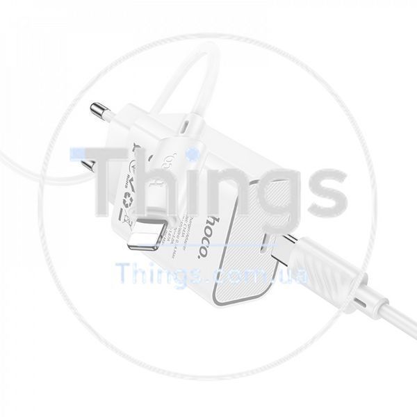Home Charger 20W PD3.0 C to Lightning Cable (1m) Hoco C143A К2-000081233 фото