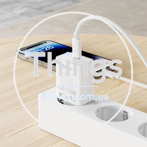 Home Charger 20W PD3.0 C to Lightning Cable (1m) Hoco C143A К2-000081233 фото