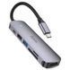 Хаб USB Hoco HB28 Type-C multi-function converter(HDTV+USB3.0+USB2.0+SD+TF+PD) Од1-00037847 фото 2