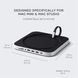 Хаб док станція Satechi для mac mini m2 m1 mac studio з ssd накопичувачем nvme sata m2 usb c 10gbps usb-a 10gbps 3,5мм сріблястий K1-000722 фото 4