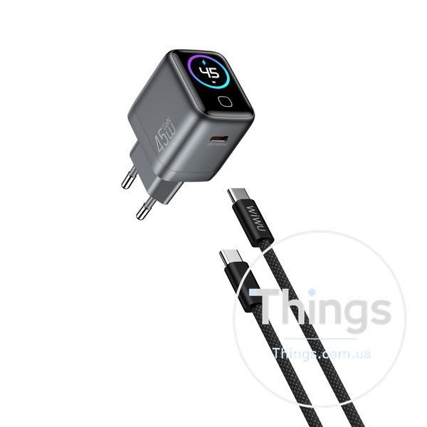 Home Charger | 45W | GaN | PD3.0 &mdash; Wiwu CHG500 K2-000083684 фото