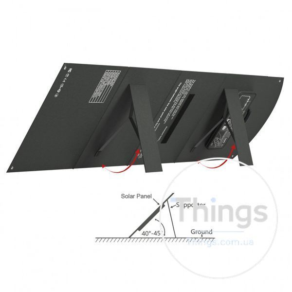 Veron Solar Panel for Outdoor Camping Solar Charging 100W К2-000073387 фото