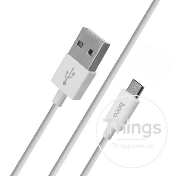 Home Charger 2.1A 2U Micro Cable (1m) Hoco C62A White К2-000064305 фото