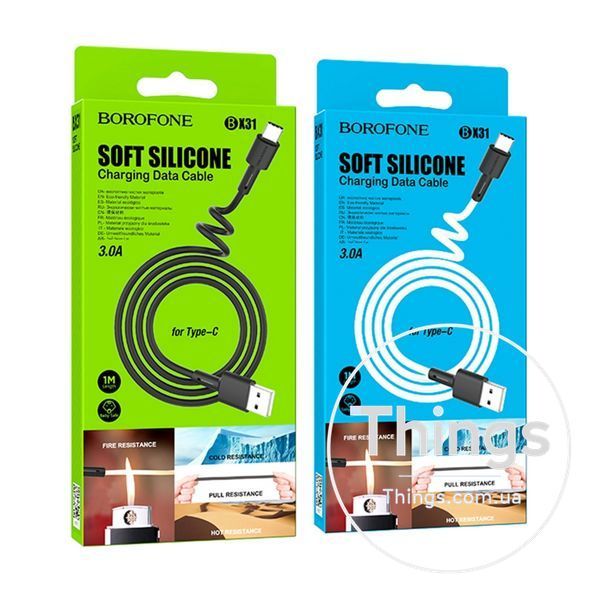 Кабель USB Borofone BX31 Silicone Type-C Од1-00025510 фото