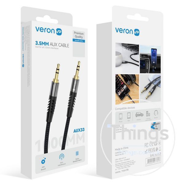 Cable Aux (1m) &mdash; Veron AUX33 К2-000078742 фото
