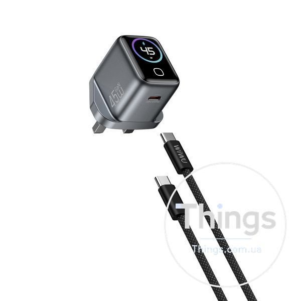 Home Charger | 45W | GaN | PD3.0 &mdash; Wiwu CHG500 K2-000083684 фото