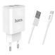 Home Charger 2.1A 2U Micro Cable (1m) Hoco C62A White К2-000064305 фото 1
