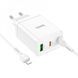 Home Charger 35W PD QC3.0 C to Lightning Cable (1m) Hoco N33 &mdash; White К2-000073872 фото 1