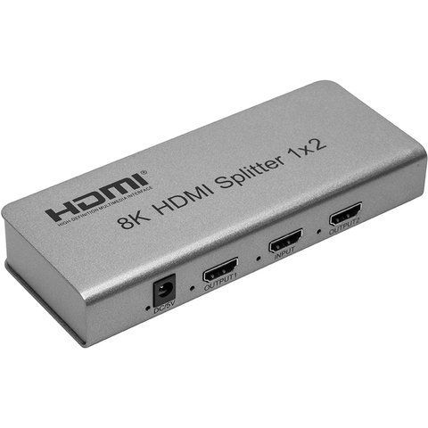 Спліттер PowerPlant HDMI 8K 1x2 (HDSP8K-2) CA914197 фото