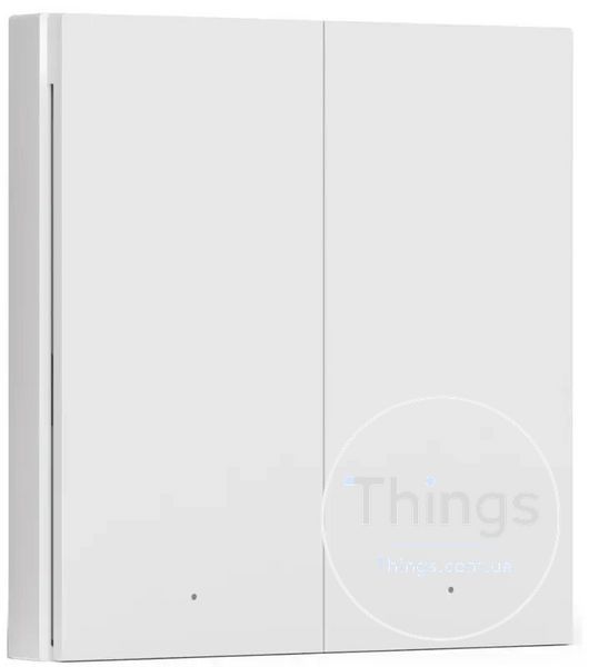 Глобальна версія бездротовий вимикач Aqara Wireless Remote Switch H1 дві клавіші Zigbee Apple HomeKit EU K1-000575 фото