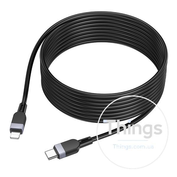 Кабель Hoco X109 Silicone Type-C to Lightning PD27W 3m Од1-00045300 фото