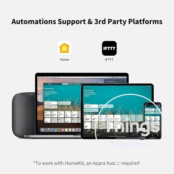 Глобальна версія бездротовий вимикач Aqara Wireless Remote Switch H1 дві клавіші Zigbee Apple HomeKit EU K1-000575 фото