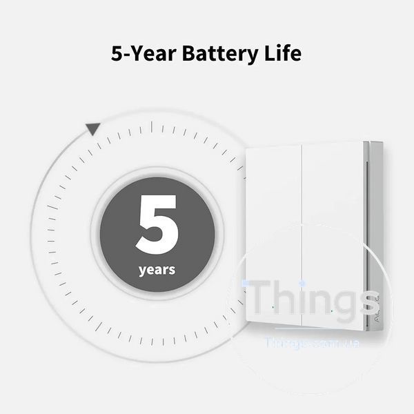 Глобальна версія бездротовий вимикач Aqara Wireless Remote Switch H1 дві клавіші Zigbee Apple HomeKit EU K1-000575 фото