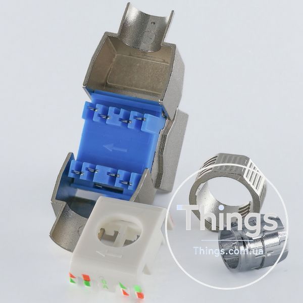 Модуль KeyStone STP, кат.8, безінструментальний, Slim, Kingda CM-10548 фото
