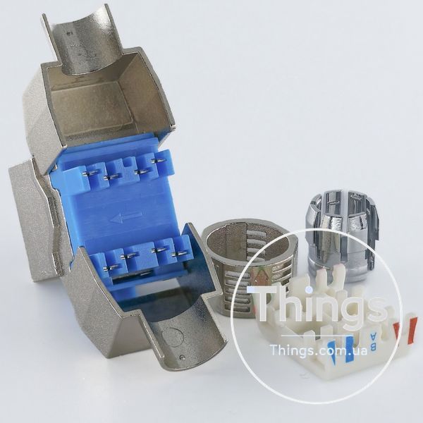 Модуль KeyStone STP, кат.8, безінструментальний, Slim, Kingda CM-10548 фото